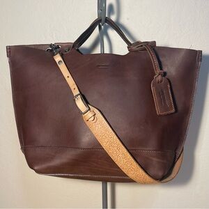 Old Trend Gypsy Soul Tote Burgundy Leather